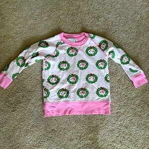 Toddler Christmas wreath sweater adorable!!